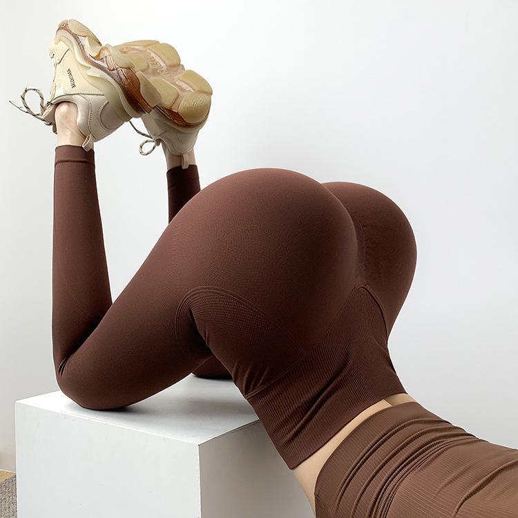 QUẦN TẬP GYM NỮ CHUN MÔNG, QUẦN LEGGING NỮ TRƠN CẠP CAO TẬP GYM, TẬP YOGA CHẤT LIỆU DỆT KIM EVASPORT