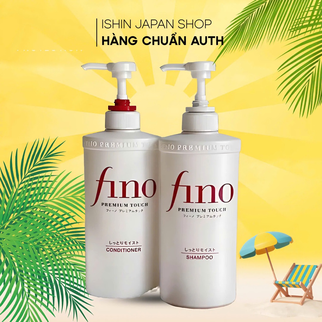 Dầu Gội và Xả FINO Phục Hồi Tóc Hư Tổn Fino Premium Touch 550ml - Ishin Shop 2