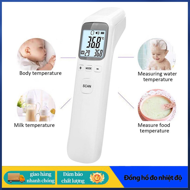 Nhiệt Kế Hồng Ngoại,Nhiệt Kế Điện Tử Cầm Tay,Không Tốn Thời Gian,Đo Nhiệt Độ Siêu Nhanh Chuẩn Xác