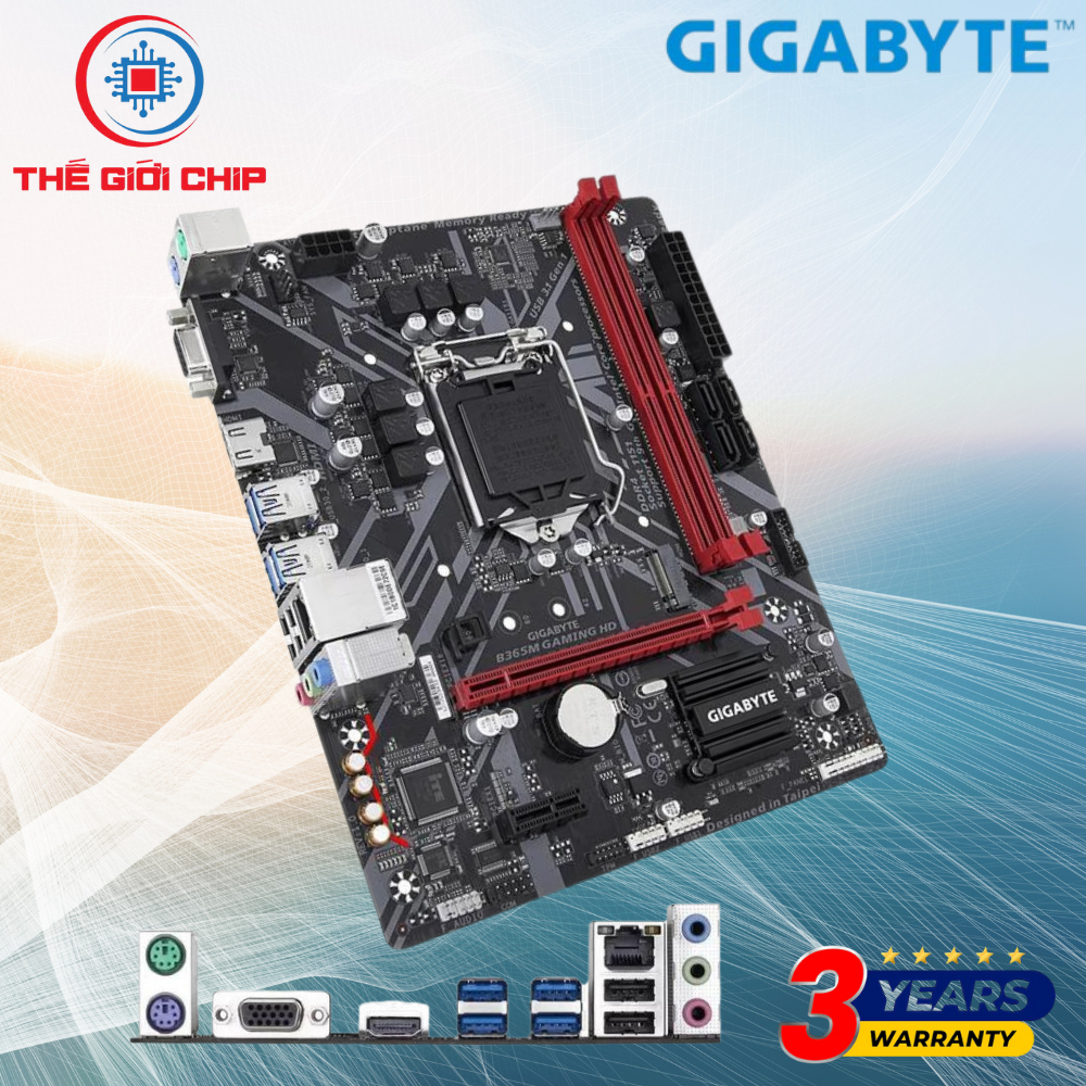Mainboard (Bo mạch chính) GIGABYTE B365M GAMING HD I like new Box-Bảo hành 36 tháng bởi nhà cung cấp
