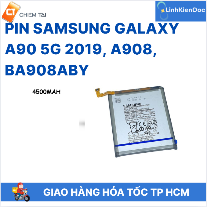 Pin Samsung Galaxy A90 5G 2019, A908, BA908ABY 4500mAh
