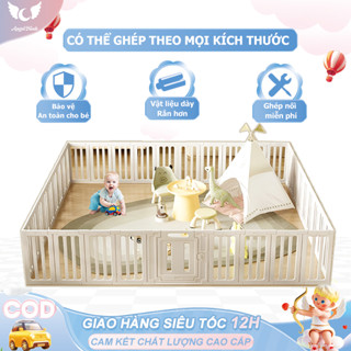  Quây Cũi cho bé Nhựa Gấp Gọn  Quây Nhà Banh Chính Hãng An Toàn Cho Bé,Có thể được ghép  Mẫu Mới  