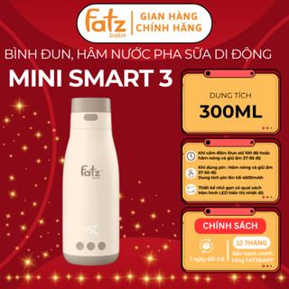  Máy hâm sữa cầm tay bình đun nước hâm sữa Fatzbaby Mini Smart 3 FB3621FD đa năng sạc pin tiện lợi 