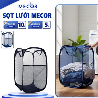  Sọt lưới đựng quần áo giặt thoáng khí cỡ lớn 72L gấp gọn thông minh - Túi giỏ đựng đồ giặt cứng cáp 