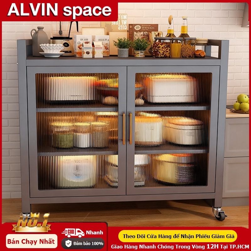 ALVIN Tủ bếp đa năng làm bằng thép cacbon có khả năng chịu tải 200KG | BigBuy360 - bigbuy360.vn