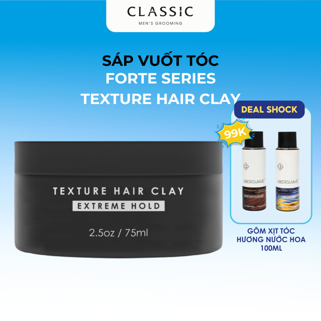 Sáp Vuốt Tóc Forte Series Texture Clay 75ml