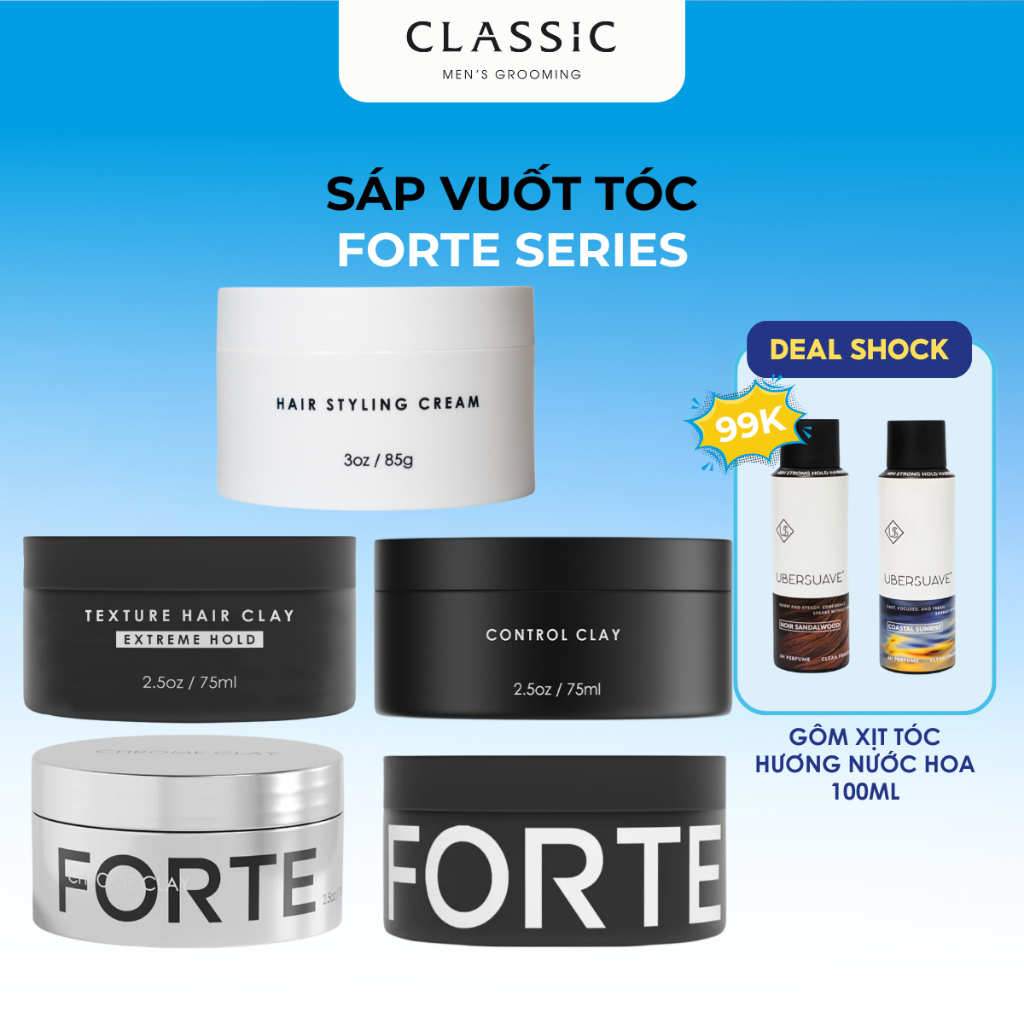 Tổng Hợp Sáp Vuốt Tóc Forte Series