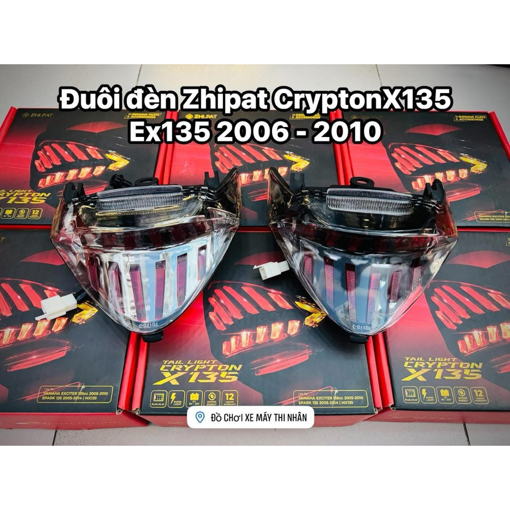 Đuôi đèn Zhipat CryptonX135 lắp cho Ex135 2006 - 2010 