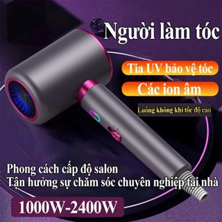 Máy sấy tóc ion âm🎢Công Suất Lớn 2200W,Nhanh Khô,Tạo Kiểu Tóc Chuyên Nghiệp Chuẩn Salon,kèm đầu tạo kiểu