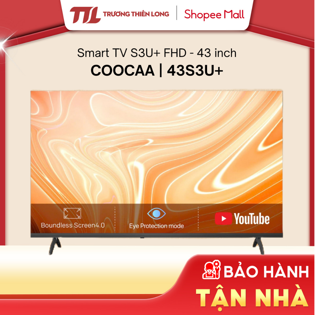 [Shopee - Lắp đặt 0Đ HN HCM] 32S3U+ (32 Inch) | 43S3U+ (43 Inch) - Smart TV S3U+ COOCAA - COOLITA 3.
