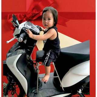  ghế đôn ngồi xe máy có gác chân dành cho xe vision shmode và các dòng xe ga khác 