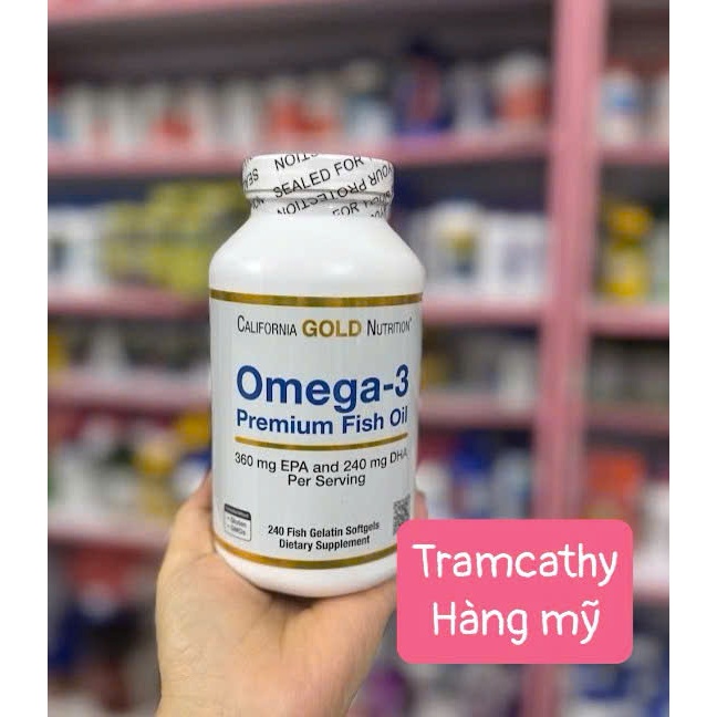 Viên Uống Dầu Cá Omega 3 Premium Fish Oil California Gold Nutrition (240 viên)
