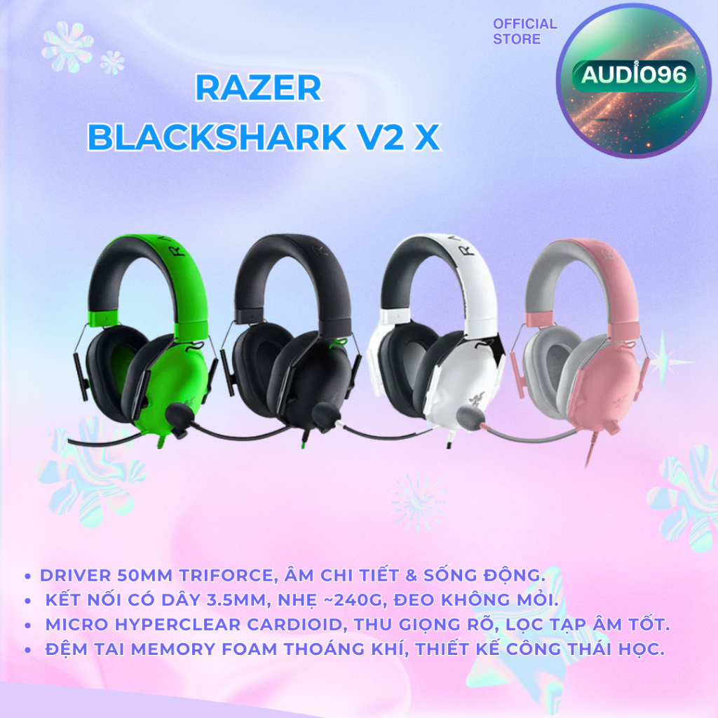 Tai nghe Razer BlackShark V2 X - không có code