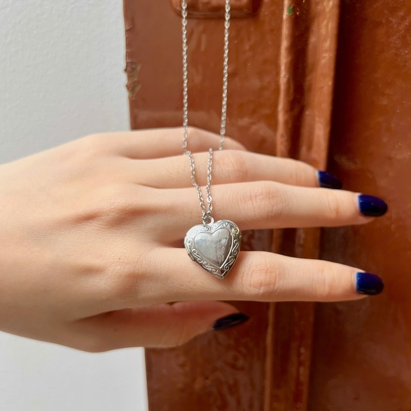 Dây Chuyền Trái Tim Mở Nắp Heart Locket 2ABNORMAL