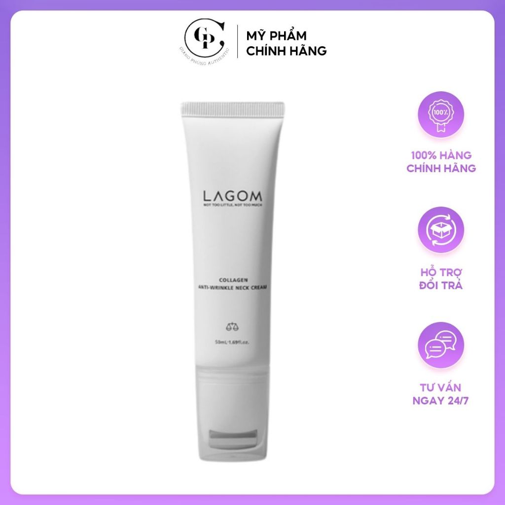 Kem chống nhăn cổ Lagom Collagen Anti-Wrinkle Neck Cream 50ml | Giang Phung