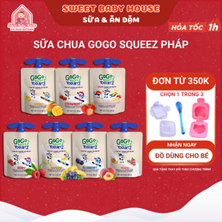  Sữa chua túi Gogo Squeez Mỹ cho bé ăn dặm từ 1 tuổi - Sweet Baby House 