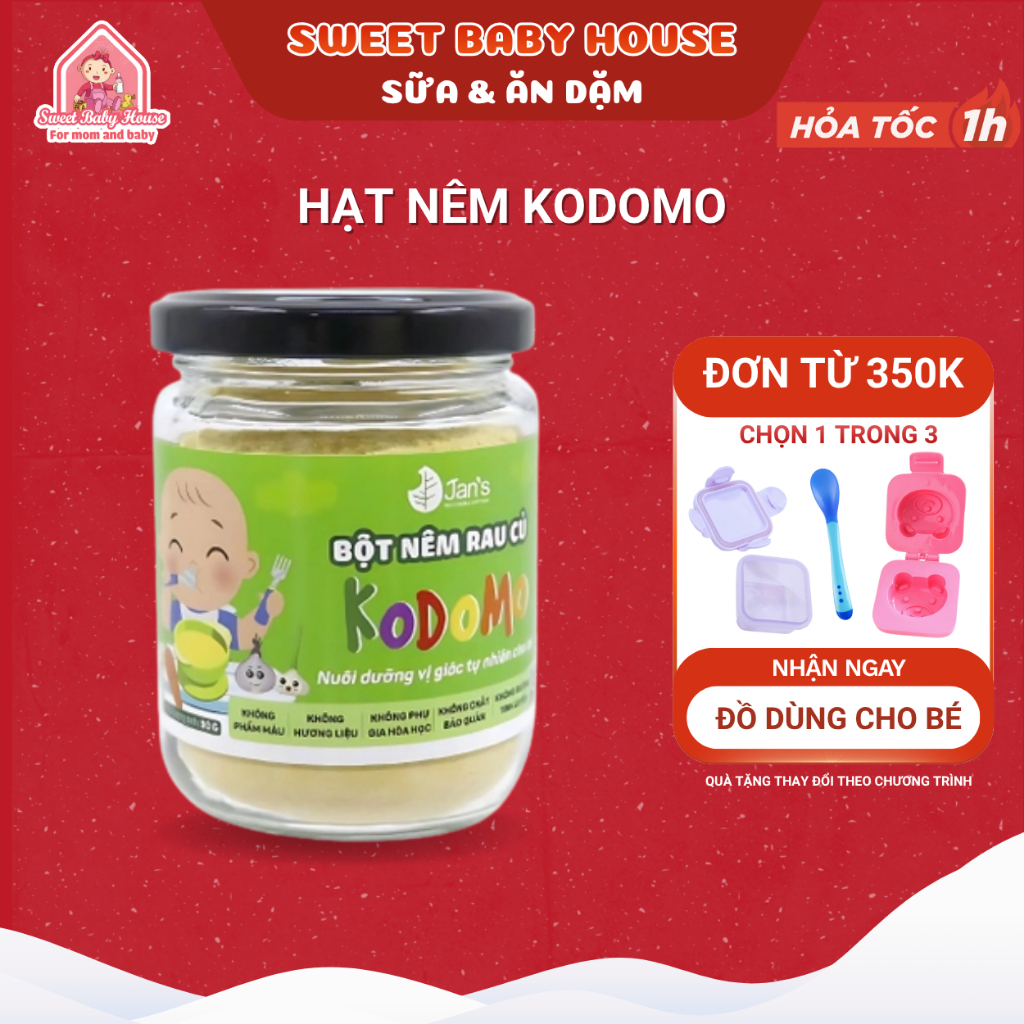 Hạt nêm Kodomo 90g cho bé ăn dặm - Sweet Baby House