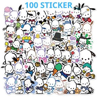  Set 100 Sticker Pochacco miếng dán trang trí đồ dùng cute 