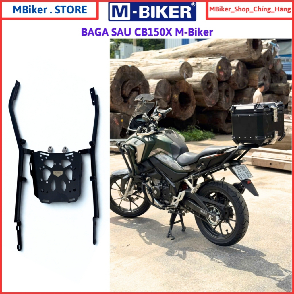 Baga cb150x, baga sau cb150x, cảng sau cb150x, baga dài có điểm chờ bắt khung hông MBiker