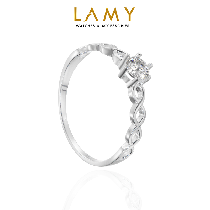 Nhẫn bạc nữ LAMY Eternity Anniversary Twist Ring Silver 8347 - Nhẫn bạc ta cao cấp