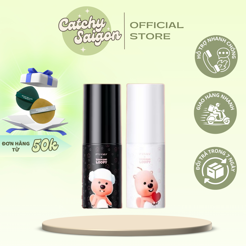(Minisize) [PRAMY] Xịt Khóa Makeup PRAMY Vỏ Loopy Đáng Yêu, Moisturizing Setting Spray, 30ml