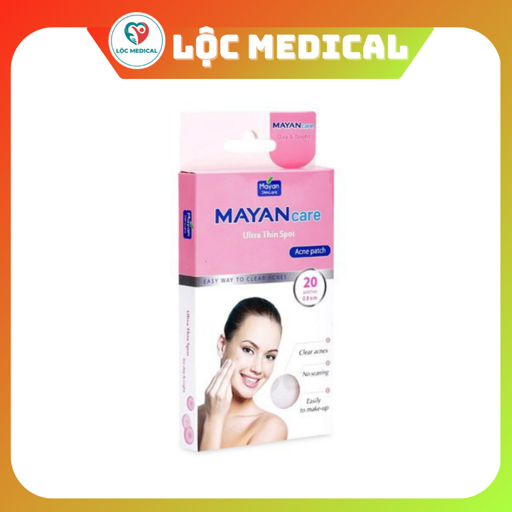 Hộp 20 Miếng Dán Miếng Dán Mụn Mayan Care