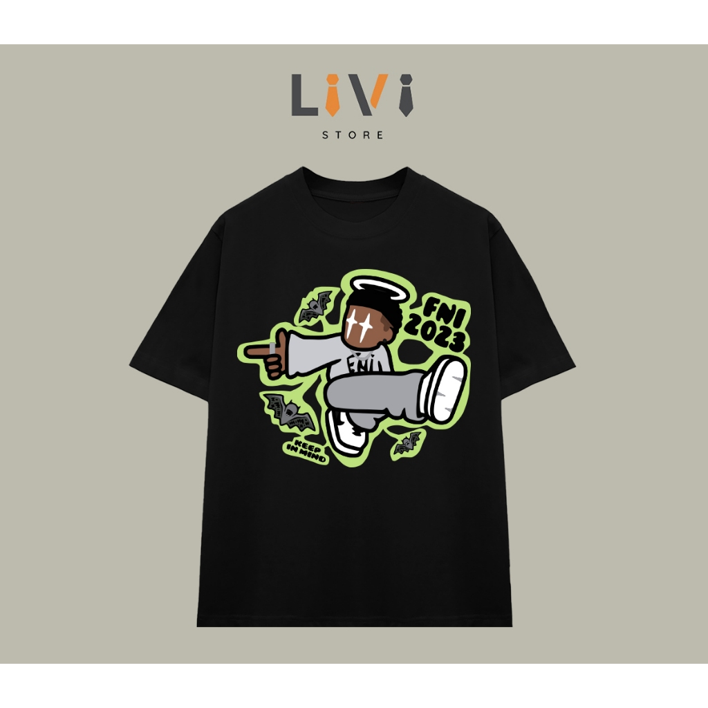 Áo Thun FNI 2023 Cotton Cao Cấp Form Rộng LIVI037 - LiVi Store