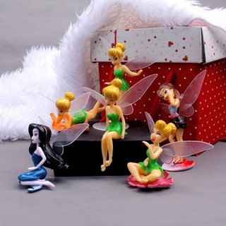 Sét 6 tiên cánh trang trí bánh kem, làm đồ chơi, quà tặng kích thước 10cm