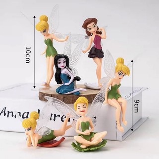 Sét 6 tiên cánh trang trí bánh kem, làm đồ chơi, quà tặng kích thước 10cm