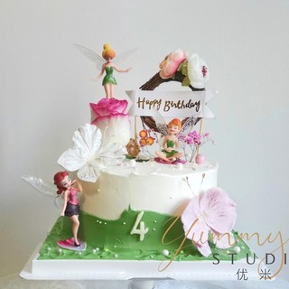 Sét 6 tiên cánh trang trí bánh kem, làm đồ chơi, quà tặng kích thước 10cm