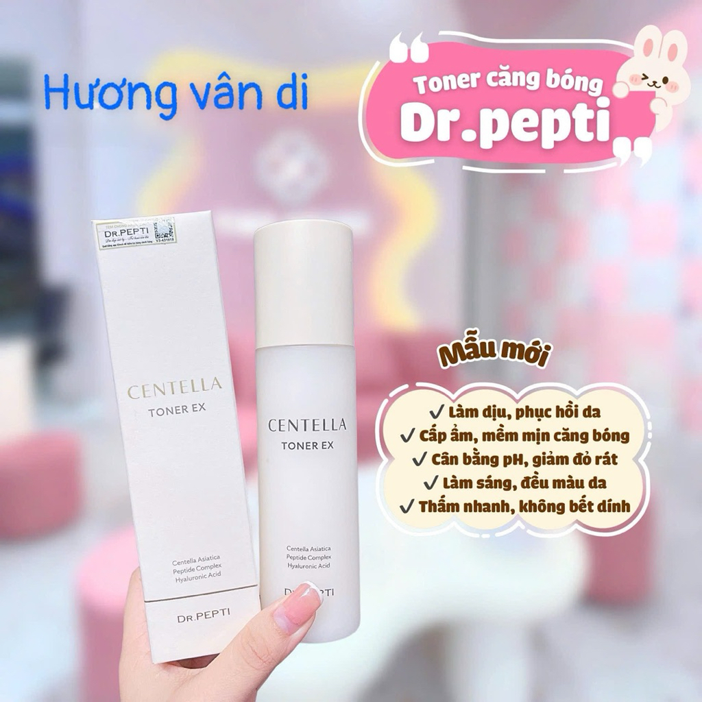 Hàng cty] Nước hoa hồng Toner Dr.Pepti, Sữa rửa mặt, Kem dưỡng Dr Pepti - Hàn Quốc