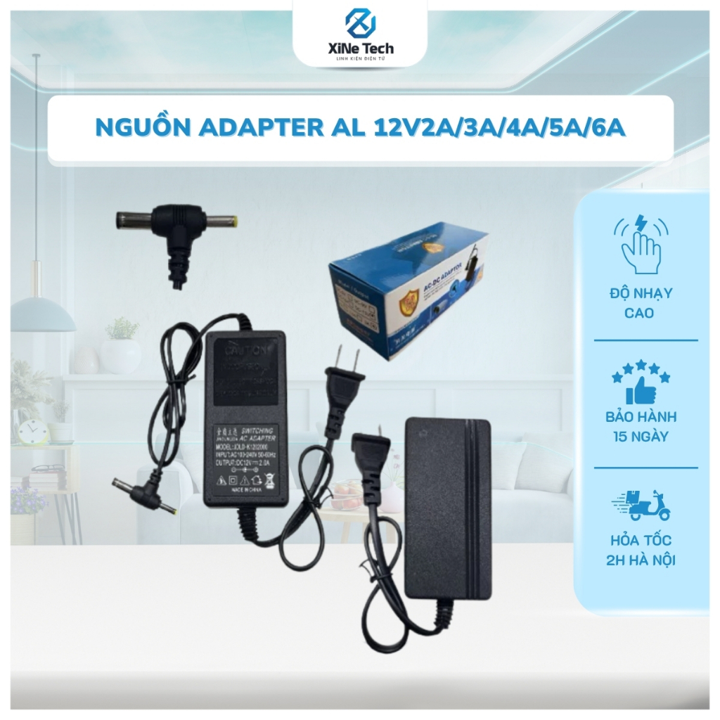 Nguồn ADAPTER AL 12V2A/3A/4A/5A/6A