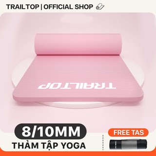  【COD Trailtop Thảm Tập Yoga Thảm Tập Gym NBR Định Tuyến Cao Cấp 2 Lớp Cấp Dày 10mm Chống Trượt 