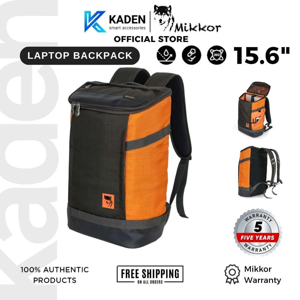 [BH 5 NĂM] Balo Laptop Thể Thao Mikkor The Irvin Premier Chống Nước, Vải Kodura Siêu Bền, Có Móc Tre