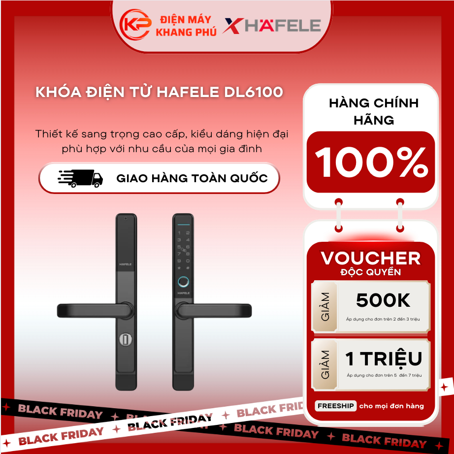 (HỔ TRỢ LẮP ĐẶT TOÀN QUỐC) Khóa điện tử Hafele DL6600