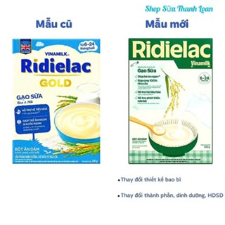   HSD T10-2027   Mẫu Mới  Bột Ăn Dặm Vinamilk Ridielac Gold Gạo Sữa Hộp Giấy 200g. 