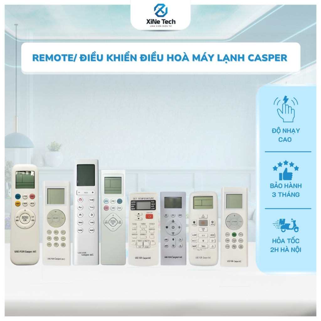REMOTE/ ĐIỀU KHIỂN ĐIỀU HOÀ MÁY LẠNH CASPER