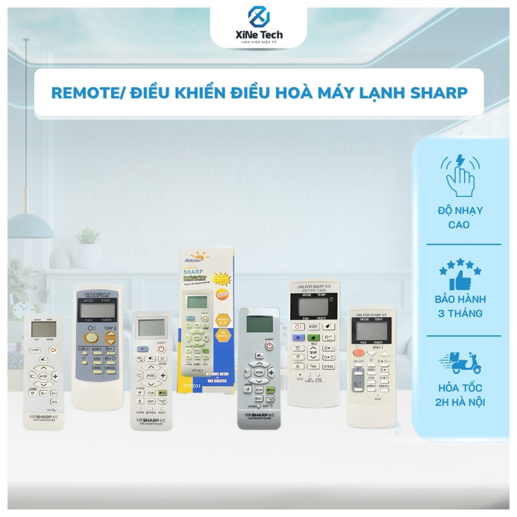 REMOTE/ ĐIỀU KHIỂN ĐIỀU HOÀ MÁY LẠNH SHARP