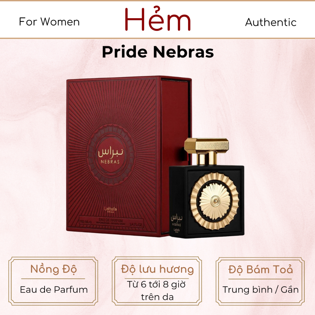 Fullseal 100ML | Lattafa Pride Nebras EDP | Nước Hoa Nữ | Hẻm Perfume