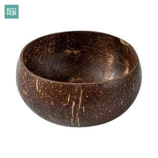 Bát Gáo Dừa và Muỗng ECOHUB Làm Bát Trộn Bột Tắm, Ăn Kem An Toàn Tự Nhiên (holder) - E00140