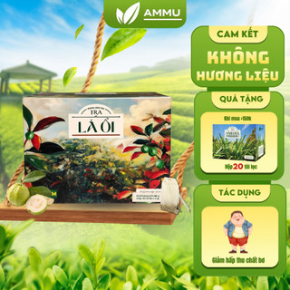  Trà Lá Ổi AMMU tan mỡ  hỗ Trợ Giảm Cân   Ổn Định Đường Huyết ngừa tiểu đường hộp 20 túi lọc 