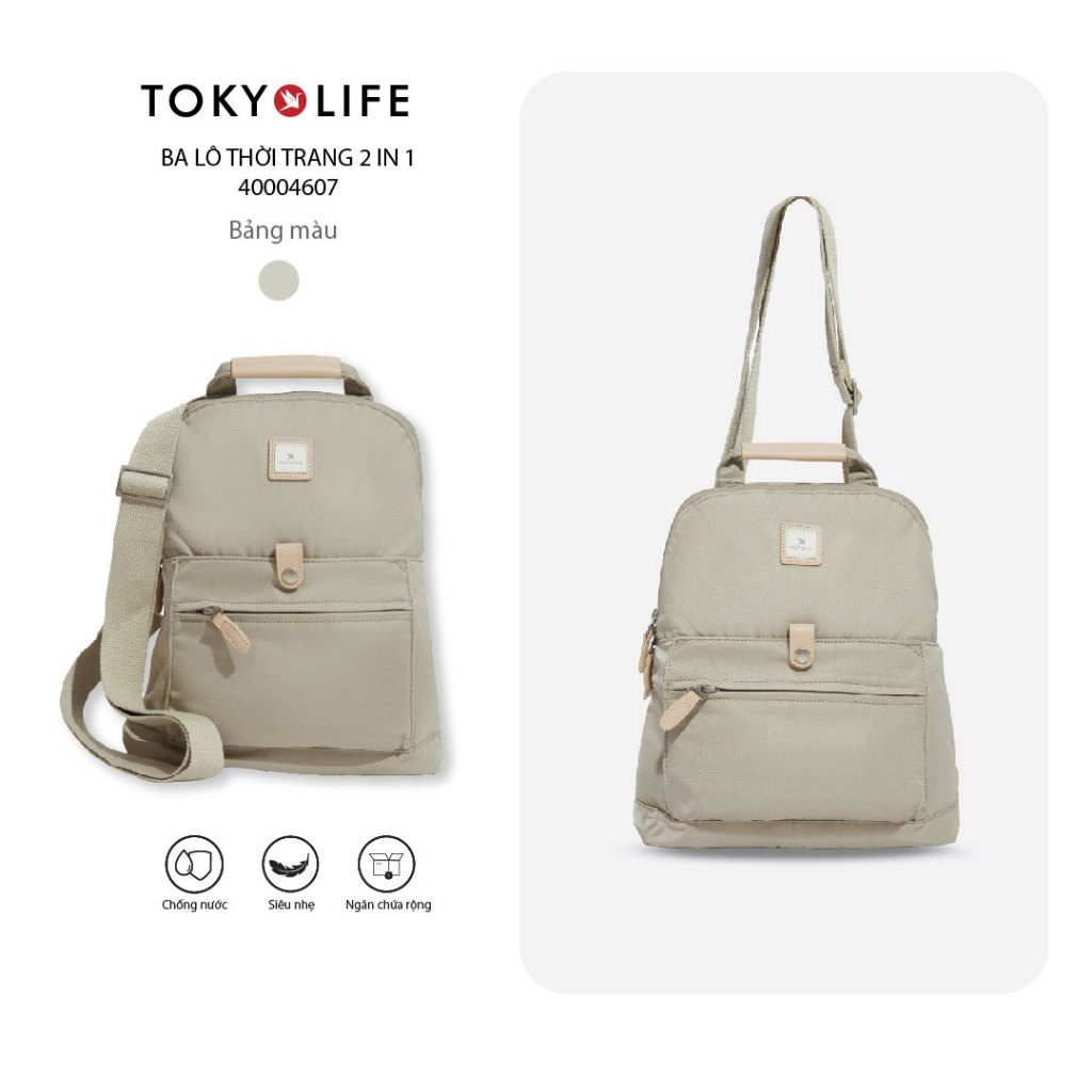Ba Lô Thời Trang 2in1 40004607 (28x13x33cm)  14inch - TOKYOLIFE