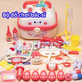  Bộ đồ chơi bác sĩ cho bé gái cao cấp hộp mô phỏng nha sĩ khám bệnh bộ ống nghe bác sĩ có hộp đựng 