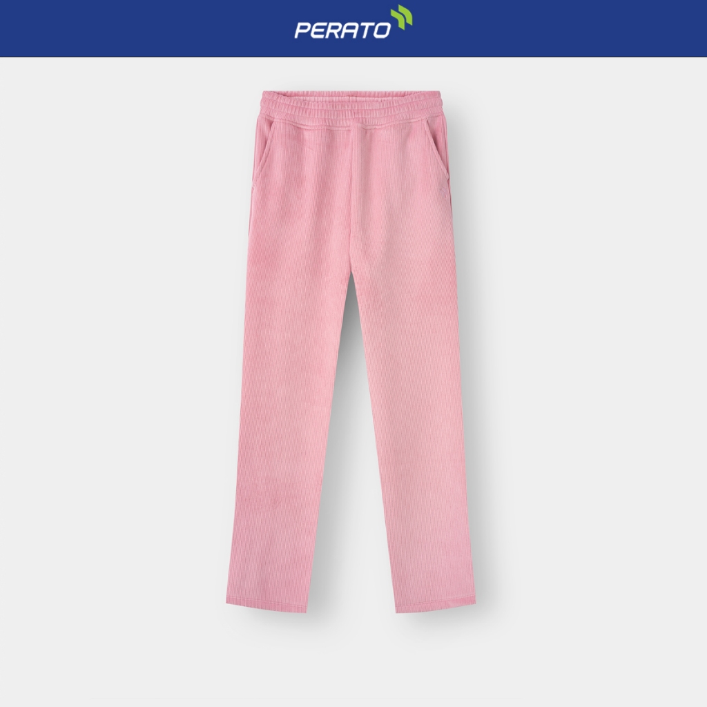 Quần Dài Nữ Nỉ Nhung PERATO Lifestyle Mềm Mịn, Ấm, Phom Regular LBQNW5W013