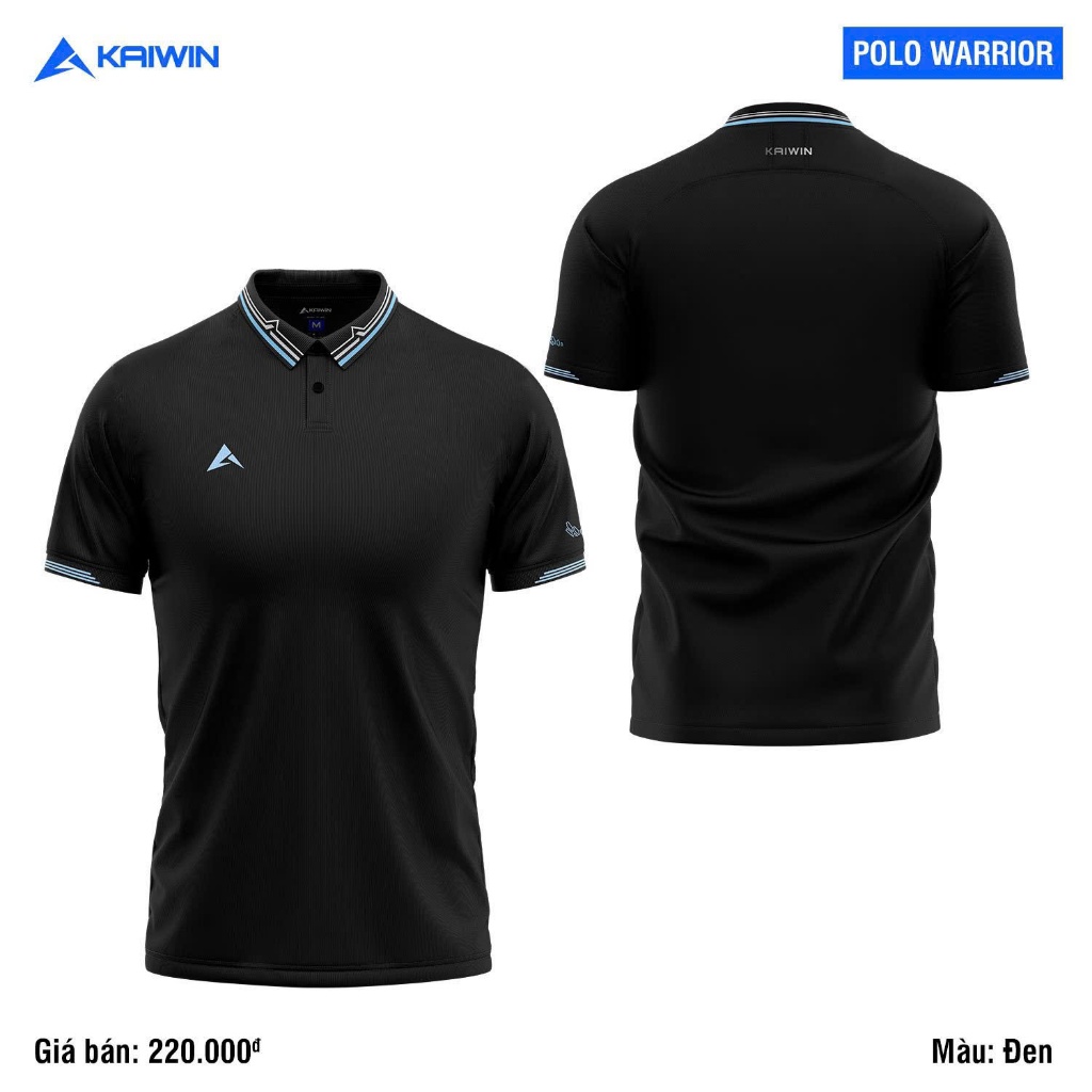 Áo Polo Nam Warrior Kaiwin tay ngắn, thun trơn, thoáng khí, cổ bẻ , cơ bản dễ phối đồ