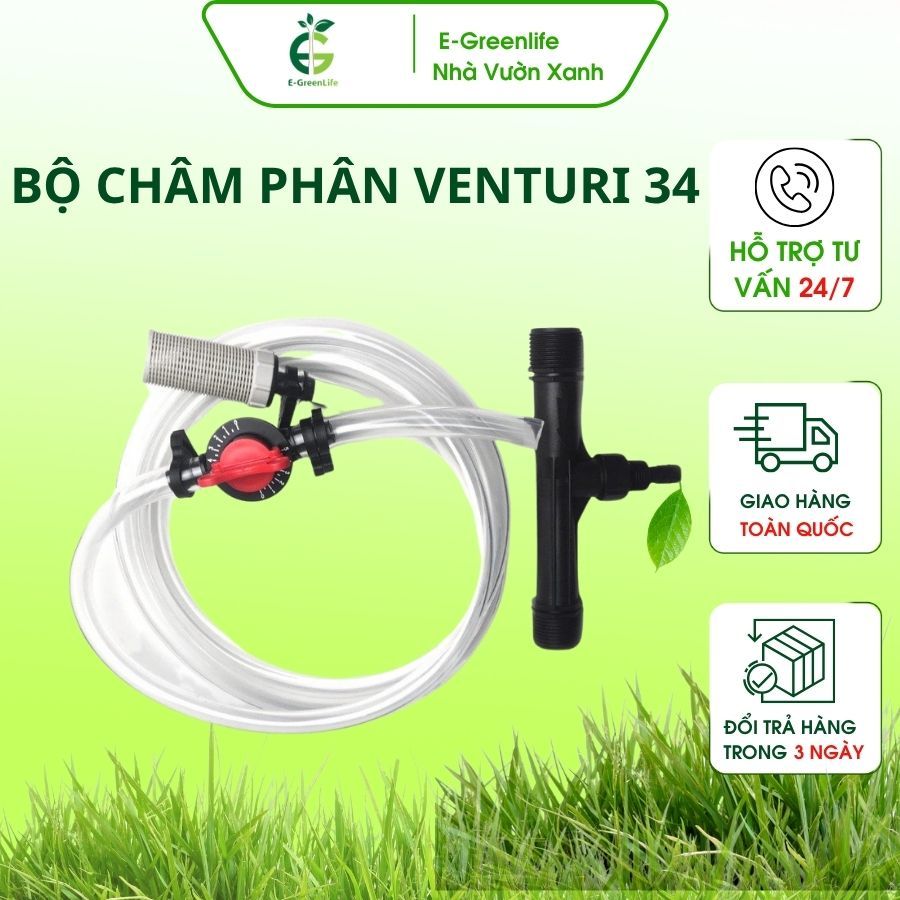 Bộ châm phân Venturi 34, bộ hút phân ,tự động phi 34,châm phân venturi 34mm dùng trong hệ thống tưới