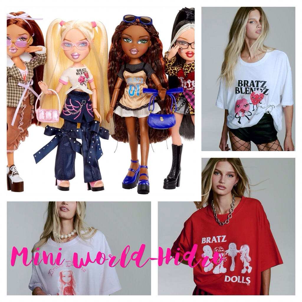 S87 S88 S89 Set búp bê Bratz Stylin' Jade Yasmin Cloe Fashion Doll with Customizable T-Shirt for You