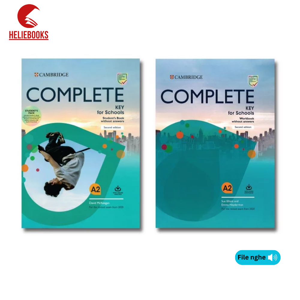 Sách - Complete Key for School A2 - Bộ 2 Cuốn (Sách Học + Sách Bài Tập) - Bản in laser sắc nét