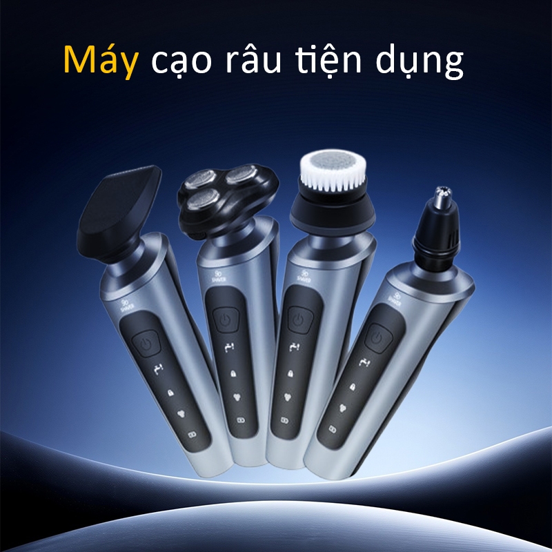 【Dao Cạo Râu】Lưỡi sắc bén nhiều lớp｜Cạo mượt không kéo rát｜Nhỏ gọn tiện lợi cho nam｜Kèm lưỡi thay thế
