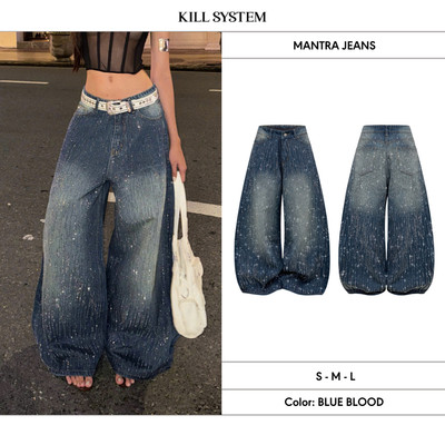 Quần jeans đính đá siêu lấp lánh MANTRA - 𝐊𝐈𝐋𝐋 𝐒𝐘𝐒𝐓𝐄𝐌